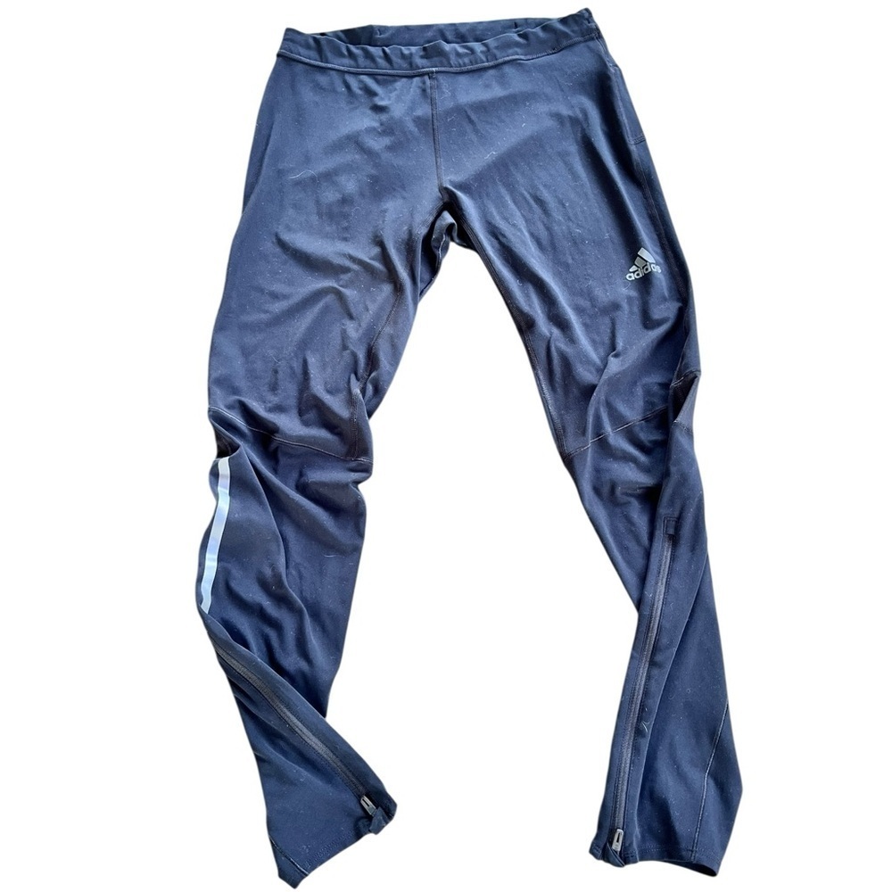 Adidas Womens Blue ClimaCool Running Pants Women’s Large Athleisure Pants Sz L